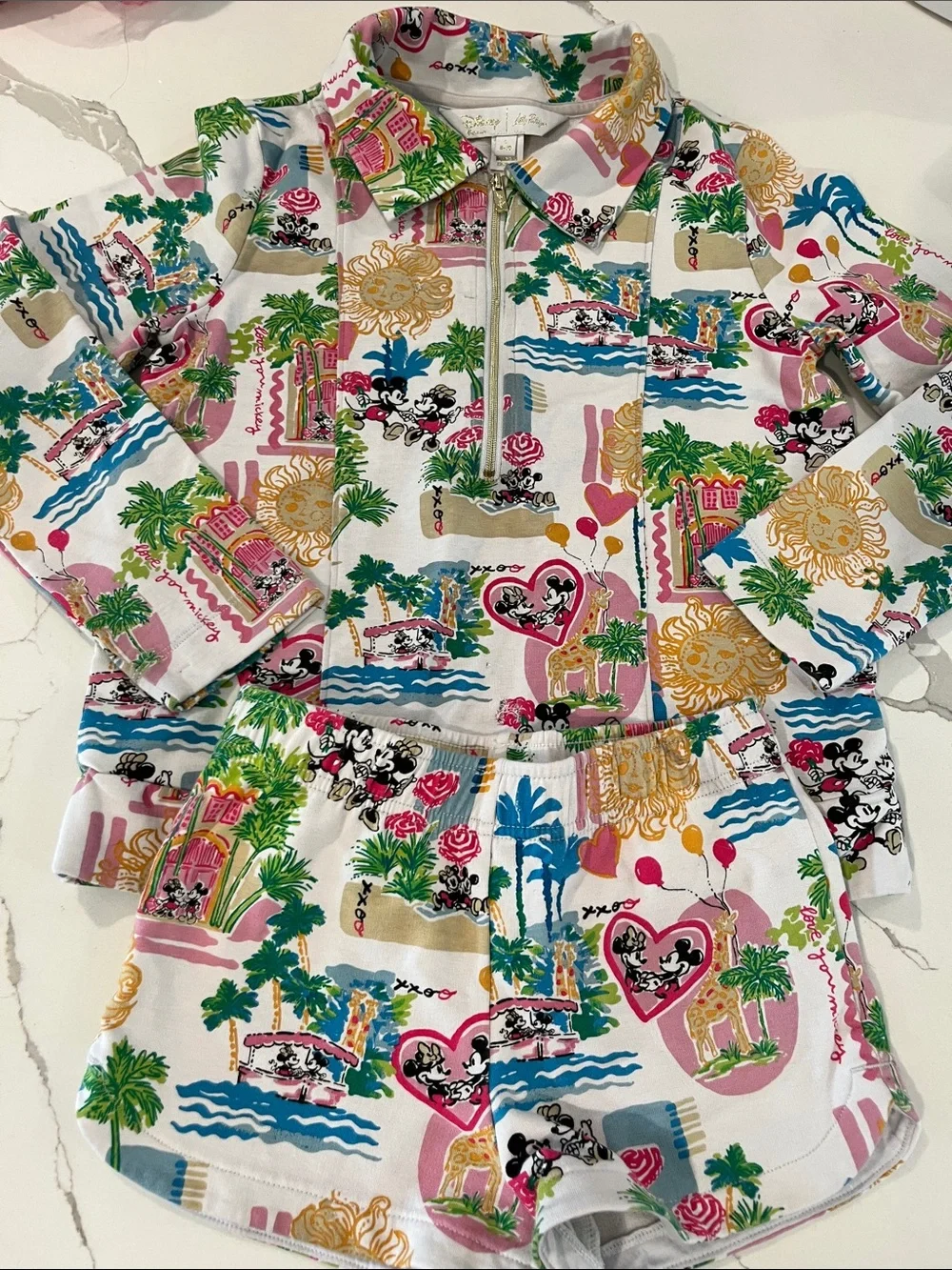 Girls Disney Parks x Lilly Pulitzer Mickey and Minnie Mouse Set